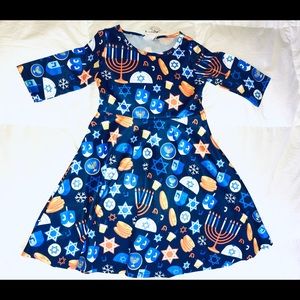 Nwt hannakuh menorah Jewish little girls dress nwt